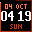 Clock running on a 32×32 LED panel