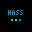 Home Assistant running on a 32×32 LED panel