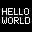 Text running on a 32×32 LED panel