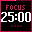 Focus Timer running on a 32×32 LED panel